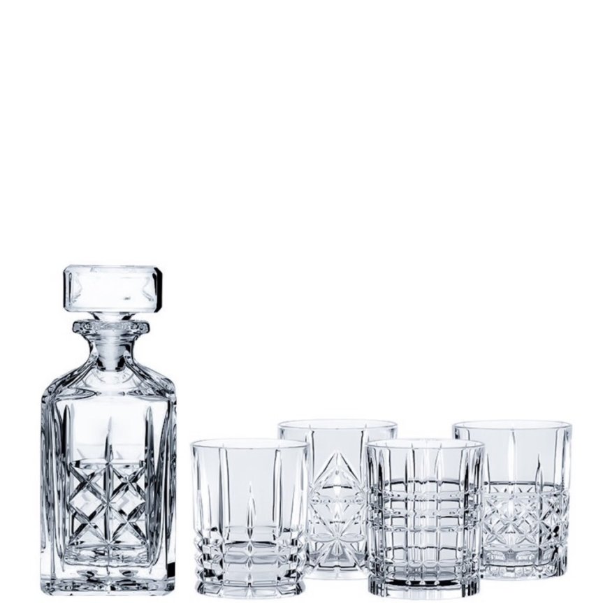 Nachtmann Highland whiskykaraff med 4 glas