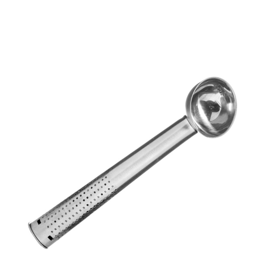 Tesil i rostfritt med skopa