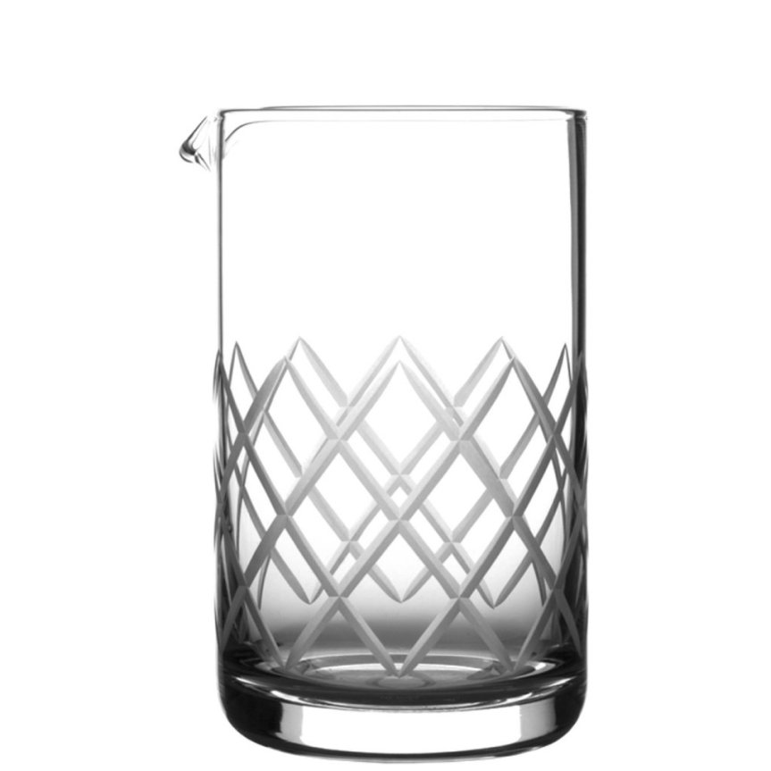 Nick & Nora grey cut rörglas mixing glass