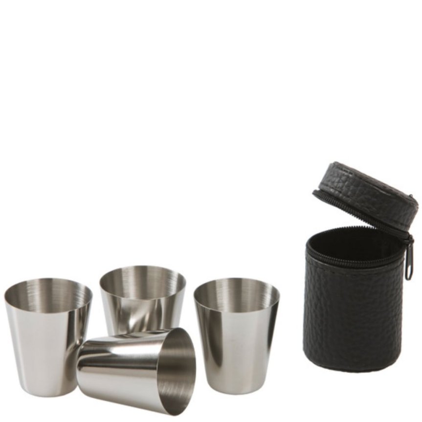 Snapskoppar 4-pack med fodral