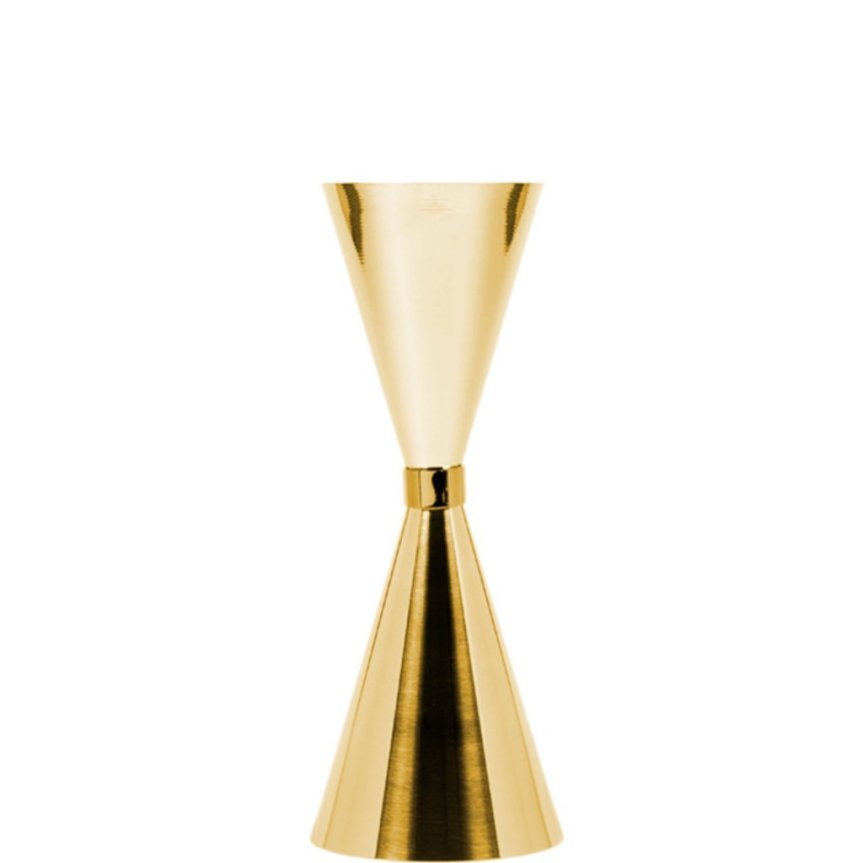 Jigger Mr Slim 45/60/90 ml guldpläterad gold plated