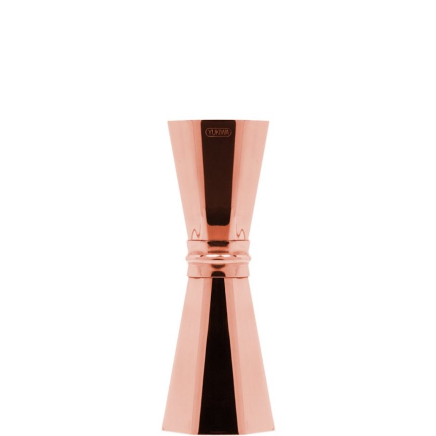 Yukiwa Octagon jigger roséguldpläterad 33/45 ml