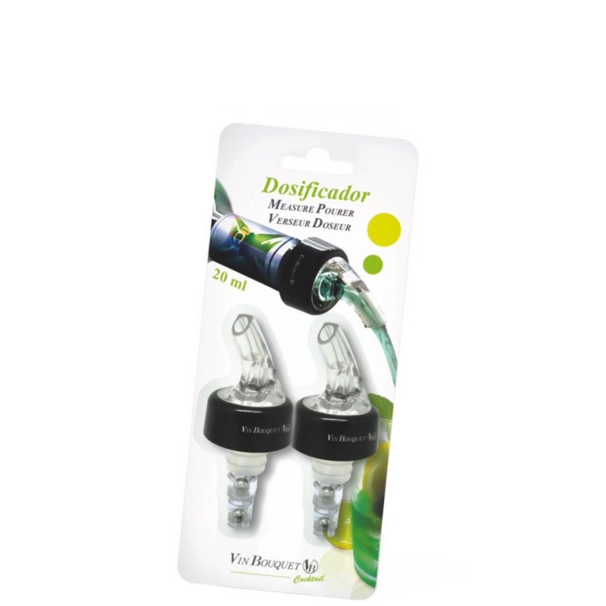 Doserande droppkork 2 cl, 2-pack