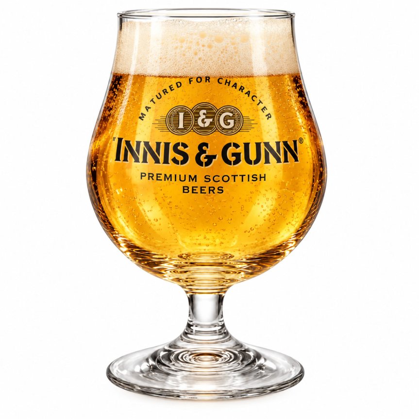 Zoom bild av Innis & Gunn ölglas 