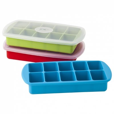 Ice Mould 10 pieces silicone and plastic lid