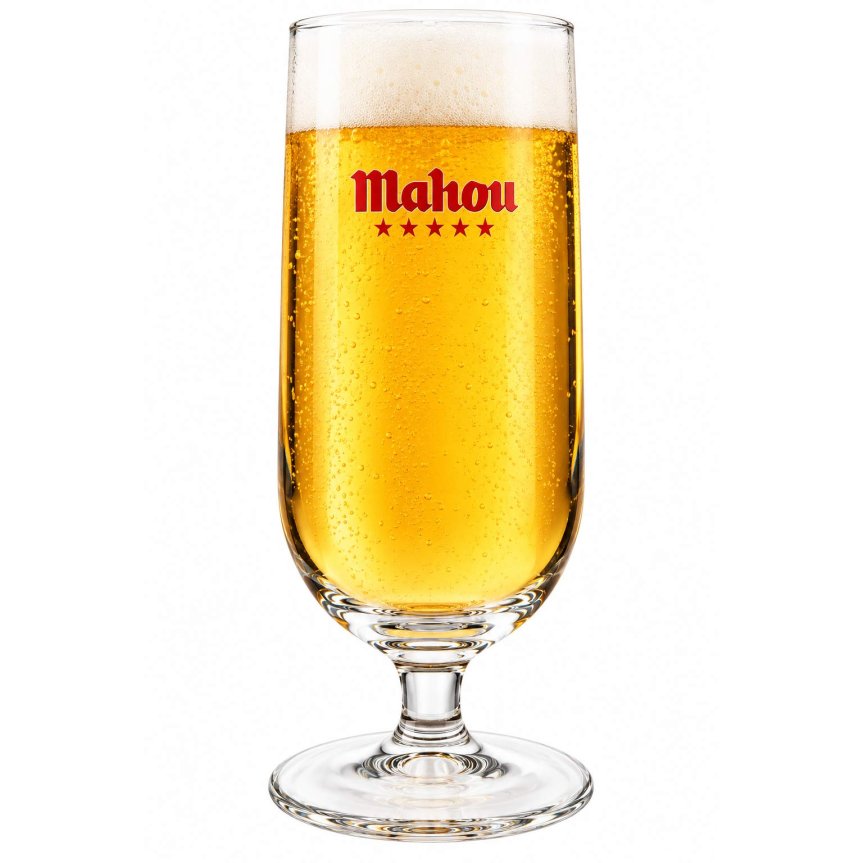 Zoom bild av Mahou ölglas 33 cl
