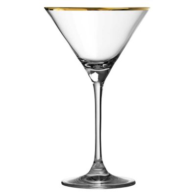 Martini lasi kullattu reuna