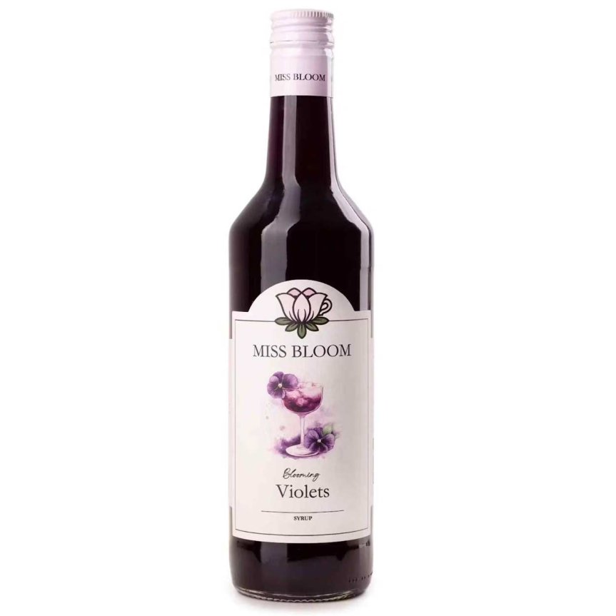 Zoom bild av Miss Bloom Viol Syrup – Blooming Violets – 50 cl