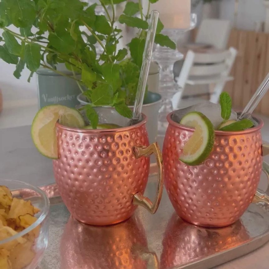 Zoom bild av Moscow Mule kopparmugg hamrad 45 cl
