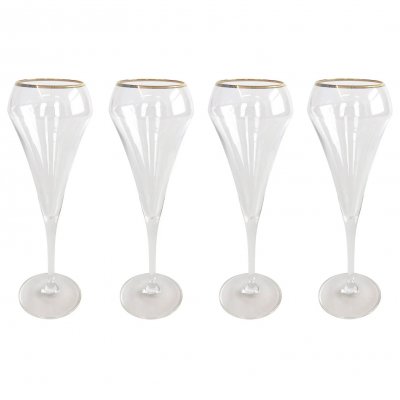 Open Up Champagneglas 21 cl med guldkant 4-pack Chef & Sommelier