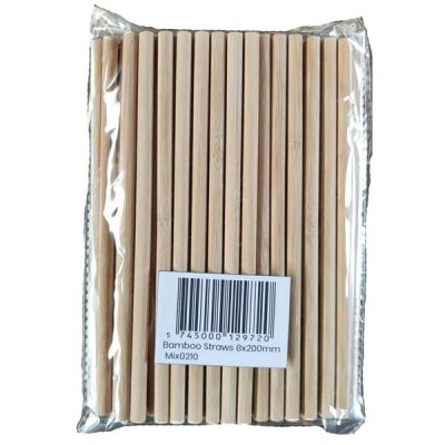 Bamboo straw Perfect 100-pack 20 cm