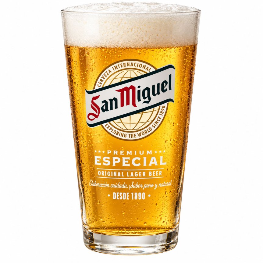 Zoom bild av San Miguel Especial ölglas 40 cl