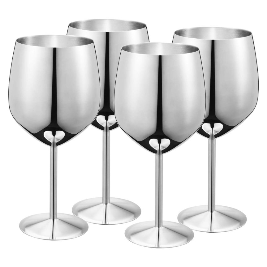 Zoom bild av Violette vinglas rostfritt stål 48 cl 4-pack